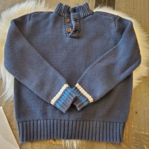 Lands End  Blue Sweater Boys Size M 6 -7